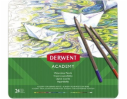 Derwent Akvarelové tužky práškové kovové, 24 ks