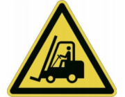 Durable Odolný ODOLNÝ Gebotsaufkleber 'Warnung vor Flurförderzeugen'