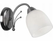 Candellux Nástěnná lampa Reality Alice Nástěnná lampa 1x60W E27 Matný nikl / Bílá 217101-07