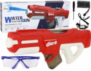 LeanToys Velká vodní pistole Červená 750ml Sklenice