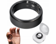 OEM Chytré hodinky Smart Ring R11M - ocelový chytrý prsten s nabíjecí stanicí velikost 8 (18,1 mm) černý