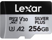 Lexar Paměťová karta Silver Plus MicroSDXC 256 GB třída 10 UHS-I/U3 A2 V30 (LMSSIPL256G-BNANU)