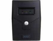 Digitus UPS Line-Ineractive LED BASIC, 800VA/480W, 1x12V/9A, AVR, 2x Schuko CEE 7/3