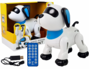 LeanToys Robotický pes na dálkové ovládání, hlasové ovládání, tančí, štěká a provádí povely.