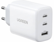 Ugreen CD275 Síťová nabíječka s kabelem 2× USB Typ C / USB 65W Bílá