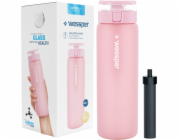 Wessper Skleněná láhev ActiveMax 680ml růžová