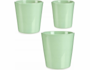 Ibergarden Sada keramických květináčů CONICAL, pastelové barvy, 3 kusy