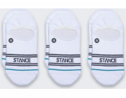 Stance Ponožky Basic No Show, 3 páry, bílé