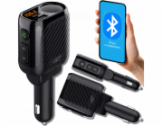 LTC FM vysílač BLUETOOTH VYSÍLAČ V5.3 S GN. ZAPALOVAČE CIGARET 120W MĚŘIČ BATERIÍ QC3.0+Type-C (PD 20W)