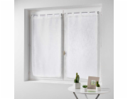 Douceur d`Interieur Krátký kuchyňský závěs HALTONA, 60 x 160 cm, bílý, 2 kusy