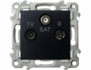Ospel Zásuvka RTV-SAT Ospel Szafir GPA-ZS/m/33 finální černá metalíza