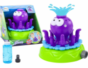 LeanToys Zahradní postřikovač s chobotnicí a bublinkami, fialový