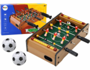 LeanToys Mini stolní fotbal dřevěný 36 cm x 21,5 cm x 9 cm