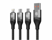 Nillkin Kabel USB NILLKIN SWIFT PRO 3v1 4,4A 1,5M, ČERNÝ