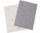 Boltze Kuchyňské utěrky s drobným vzorem ANELLA, 50 x 70 cm, 2 ks.