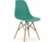 Leobert Židle OSAKA zelená / přírodní nohy x 1