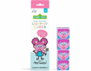 Glo Pals Glo Pals, Senzorické kostky, které svítí ve vodě - Abby, 4 ks.