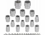Rockforce Sada nástrčných klíčů 16dílná. 1/2 (6stranný) (10–19, 21, 22, 24, 27, 30, 32 mm) na proužku