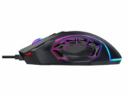 C-TECH Herní myš Akali, 12800 DPI, RGB podsvícení, USB, Černá