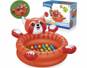 Bestway Suchý bazén červený PANDA s míčky 107x94cm + 50 míčků 52702