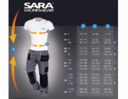 SARA Pracovní kalhoty Sara Workwear, modré, velikost XXL