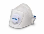 UVEX Respirátor, s ventilkem Uvex, bílý, Universal