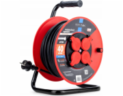 Montis PROFESSIONAL MT105-40 prodlužovací kabel na bubnu 4x2p+Z IP44 16A 3680W 3x1,5 40m Montis černá