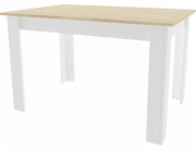 Leobert Stůl NP 120x80 dub sonoma + bílá