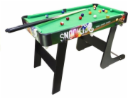 LeanToys Velký dřevěný skládací kulečníkový stůl + míčky