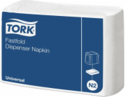 Tork Tork - Bílé ubrousky do zásobníku - N2 Fastfold