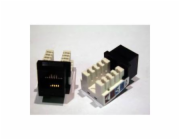 Solarix Keystone c5e UTP RJ45, černý, zařezávací