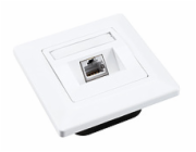 Zásuvka Solarix CAT6 STP 1 x RJ45 pod omítku bílá