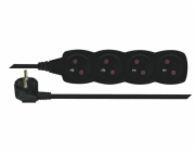 Emos prodlužovací šňůra P0415C - 4 zásuvky, 5m, černá