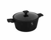 Kastrol s titanovým povrchem a poklicí 28 cm Matte Black Collection BH-8189