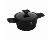 Kastrol s titanovým povrchem a poklicí 20 cm Matte Black Collection BH-8187