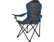 Kempingová židle skládací 95 x 110 cm modrá/šedá KO-LE8000080