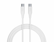 Datový kabel Allity AUC-02 USB-C/USB-C 2m 100W bílý