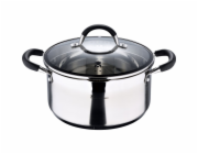Hrnec s poklicí nerez FOODIES 24 cm 5 litrů BGMP-1502-BK