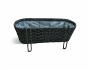 Květináč Domoletti 53000011109, plastový, O 50 cm, hnědý