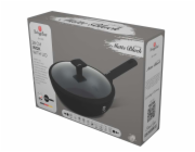 Pánev WOK s titanovým povrchem a poklicí 28 cm Matte Black Collection BH-8181