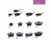WOK pánev s keramickým povrchem a poklicí ATURA 32 cm KL-15174