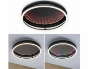 Paulmann Stropní lampa SPACEGLOW ONE LED 3D DIM RGB rainbow 38W 3900lm 3000-6500K dálkové ovládání 230V matná černá / kov