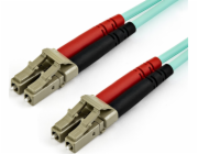 StarTech.com 10 m OM4 LC to LC Multimode Duplex Fiber Optic Patch Cable- Aqua - 50/125 - Fiber Optic Cable - 40/100Gb - LSZH (450FBLCLC10) - Patch kabel - multirežim LC (M) do multirežim LC (M) - 10 m