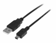 StarTech USB-A - miniUSB USB kabel 0,5 m černý (USB2HABM50CM)