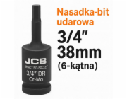 JCB Nástrčný klíč Impact 38 mm 3/4 (6hranný)