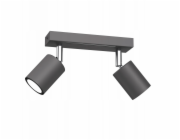 Luminex Stropní svítidlo Striper 4464, páskové, 2x8W, GU10, šedá/chromová