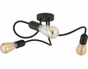 TK Lighting Stropní svítidlo Wave Black 4407 3x40W E27 černé