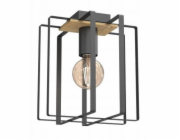 Luminex Stropní svítidlo Kortez 4459 1x15W E27 černé/dřevěné