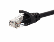 NETRACK BZPAT16K patch cable RJ45 snagless boot Cat 6 UTP 1m black