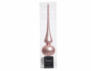 KAEMINGK Skleněná ozdoba na vánoční stromeček DECORIS 113539, 26 cm, růžová